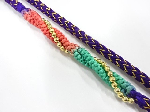 正絹　振袖用　手組帯締め